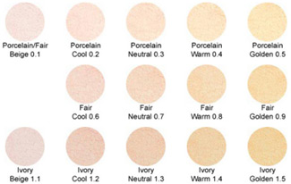 Porcelain, Fair and Ivory Mineral Foundations