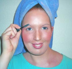 Eyebrow Color Application