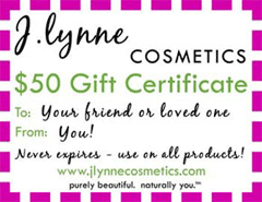 J.Lynne Cosmetics Gift Certificate