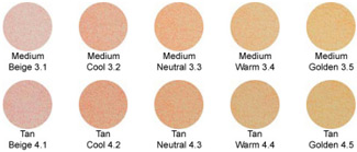 Medium and Tan Mineral Foundations